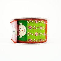 RIBBON 2.5X10YDS ELF FACE RED AND LIME