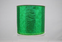 RIBBON BOLD STRIPES 4X10 EMERALD