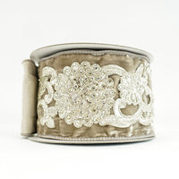 RIBBON FLORAL LACE 4X5YDS PLATINUM