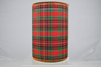 RIBBON SCOTTISH PLAID 6X10 RD/GR