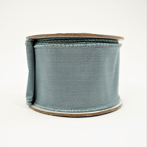 RIBBON TAFFETA WIRED 2.5X10YDS BLUE