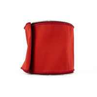 RIBBON TAFFETA WIRED RUBY (2 SIZES)