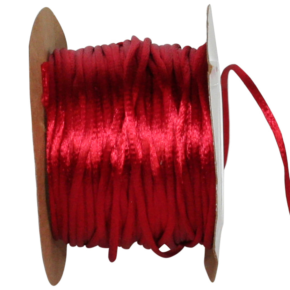 Red 1 16 Inch Satin Cord