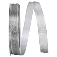Antique Mesh Metallic Wired Edge Ribbon 5/8 Inch for Bows