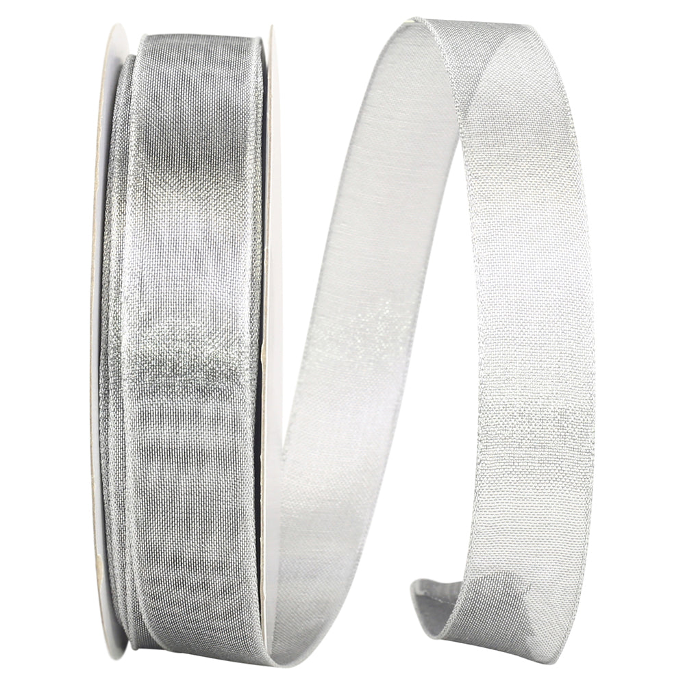 Antique Metallic Wired Edge Ribbon 7/8 Inch for Bows
