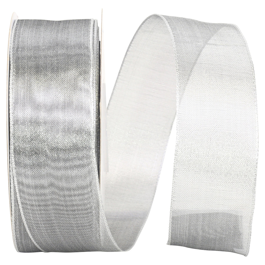Antique Metallic Wired Edge Ribbon 1-1/2 Inch for Bows