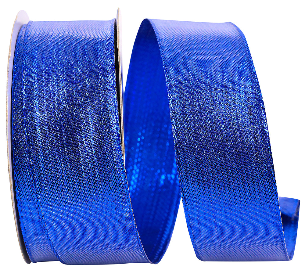 Royal Shiny Metallic Woven Glimmer Ribbon 1-1/2 Inch