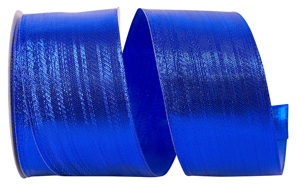 Royal Shiny Metallic Woven Glimmer Ribbon 2-1/2 Inch