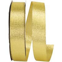 Gold Metallic Woven Glimmer Ribbon 1-1/2 Inch for Bows