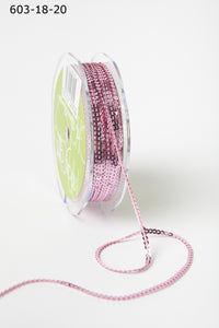1/8 Inch Mini Sequin Single Strand Ribbon – 603-18-20 ROSE