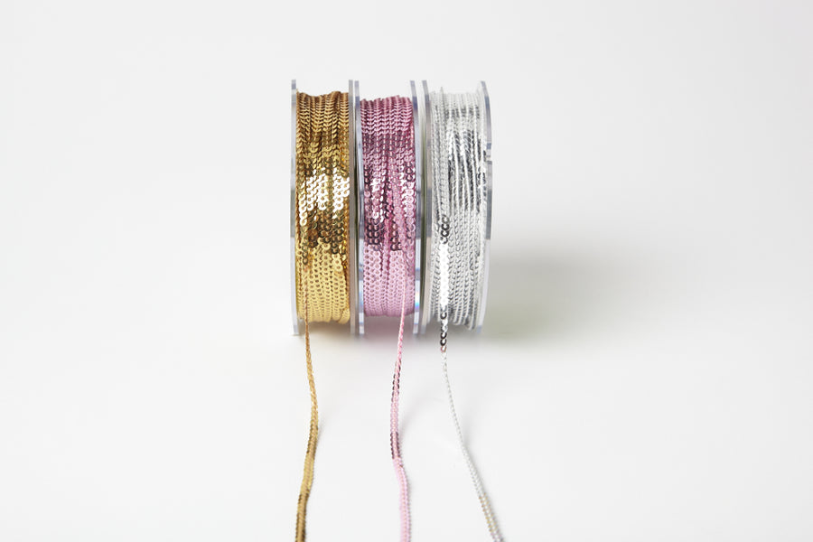 1/8 Inch Mini Sequin Single Strand Ribbon