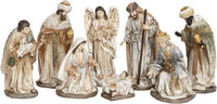 Nativity Scene, Set of 8 - 10 Inches