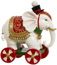 Circus Elephant on Wheels -  6 x 8 Inches
