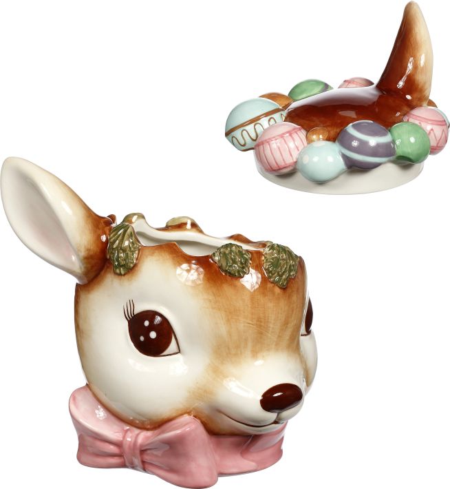 Reindeer Christmas Jar - 8 Inches