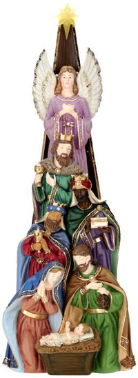 Lighted Nativity Tree - 24 Inches