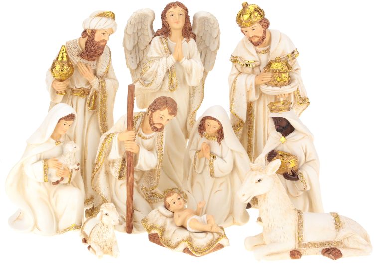 Christmas Nativity, Set of 12 - 2-8 Inches
