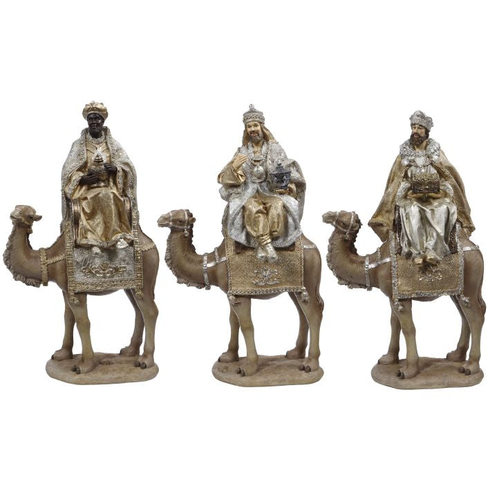 3 Kings on Camel, Assortment of 3 - 17-18 Inches