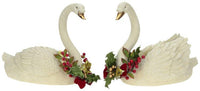 Trimmed Holiday Swan, Assortment of 2 -16 x 14 Inches