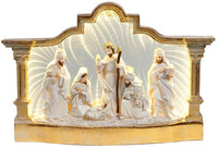 Nativity Scene with Led - 15 x 9.5 Inches
