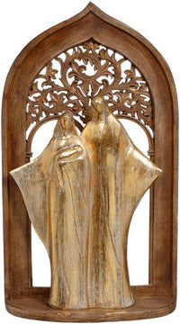 Wood Look Holy Family Scene -31 Inches