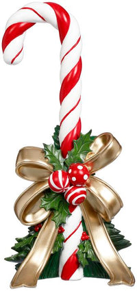 Candy Cane with Bow Tabletop, Small - 18 Inches