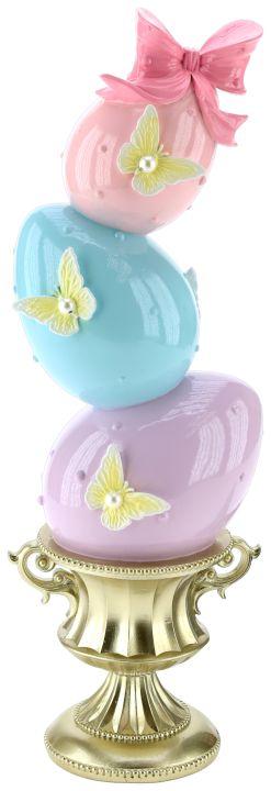 Stacked Egg Finial - 18 Inches