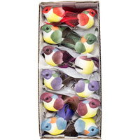 Multi 4 Inch Jewel Tone Bird 4In