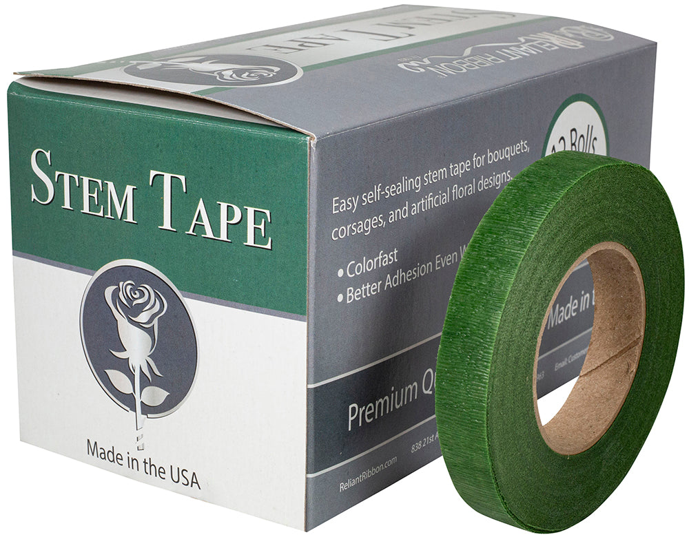 Green 1 2 Inch Self Seal Stem Wrap Supreme- 1 2 Inch