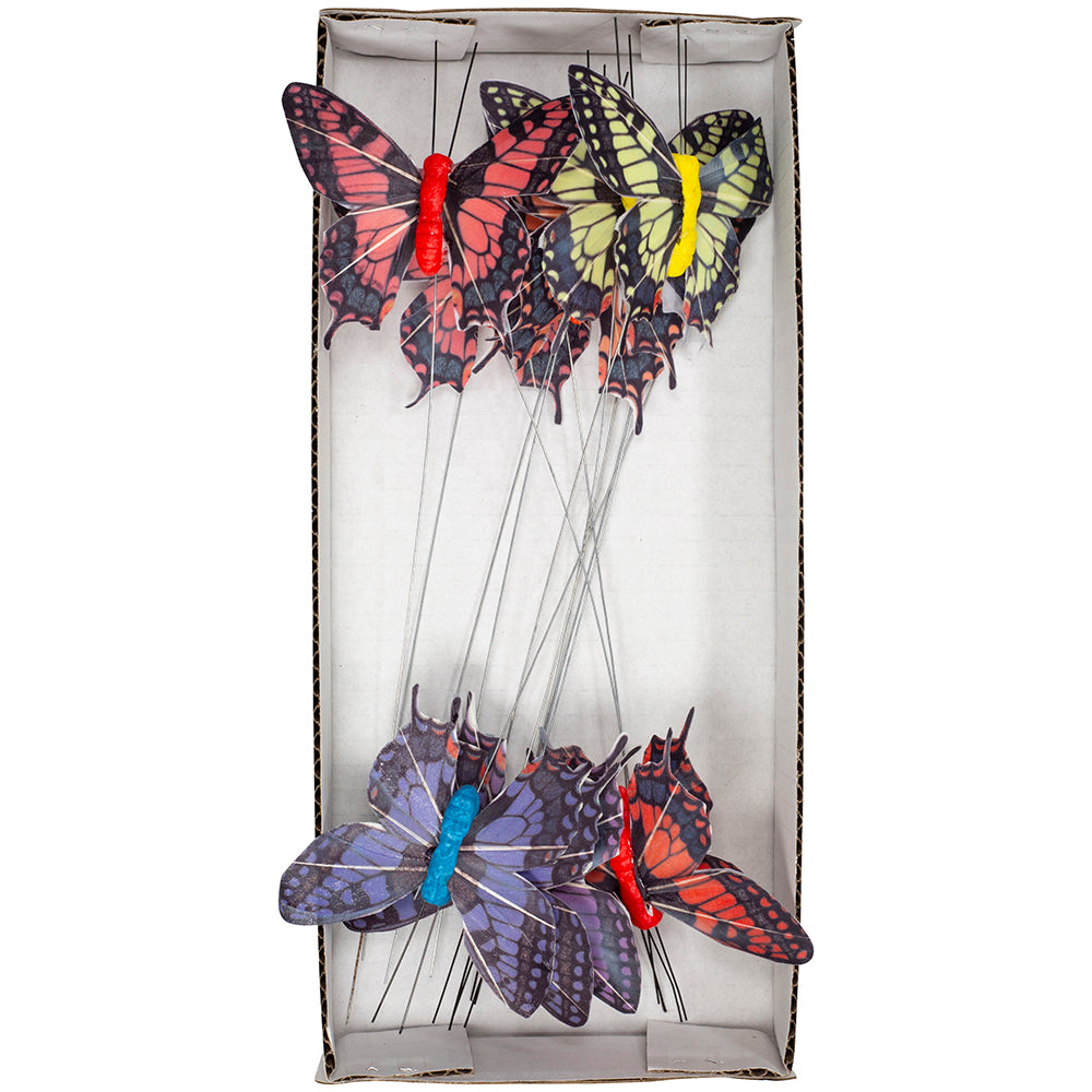 Multi 3-1 8 Inch Swallowtail Butterflies - 6 Assorted Colors - 3-1 8 Inch