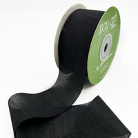 ~1.5″ X 25 Yards Rayon Silk Ribbon – 688-15-10 BLACK