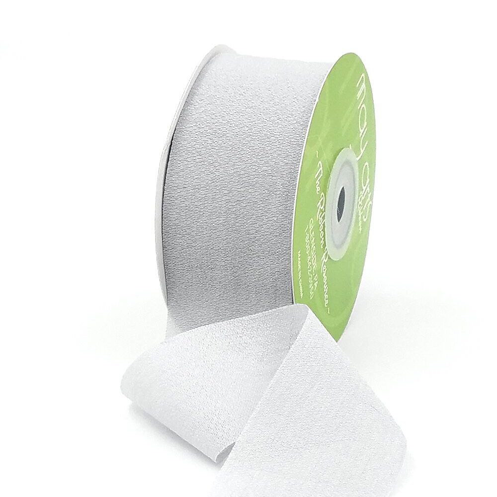 ~1.5″ X 25 Yards Rayon Silk Ribbon – 688-15-31 SILVER
