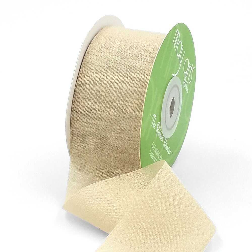 ~1.5″ X 25 Yards Rayon Silk Ribbon – 688-15-35 TAUPE