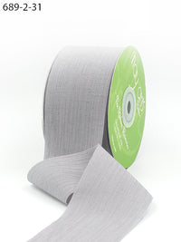 ~2″ X 25 Yards Crinkle Chiffon Ribbon – 689-2-31 SILVER