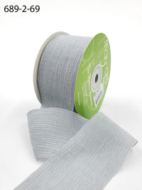 ~2″ X 25 Yards Crinkle Chiffon Ribbon – 689-2-69 GARGOYLE (NEW)