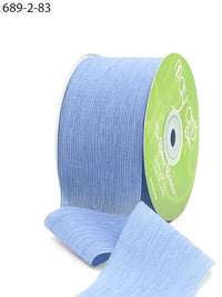 ~2″ X 25 Yards Crinkle Chiffon Ribbon – 689-2-83 DUSTY BLUE
