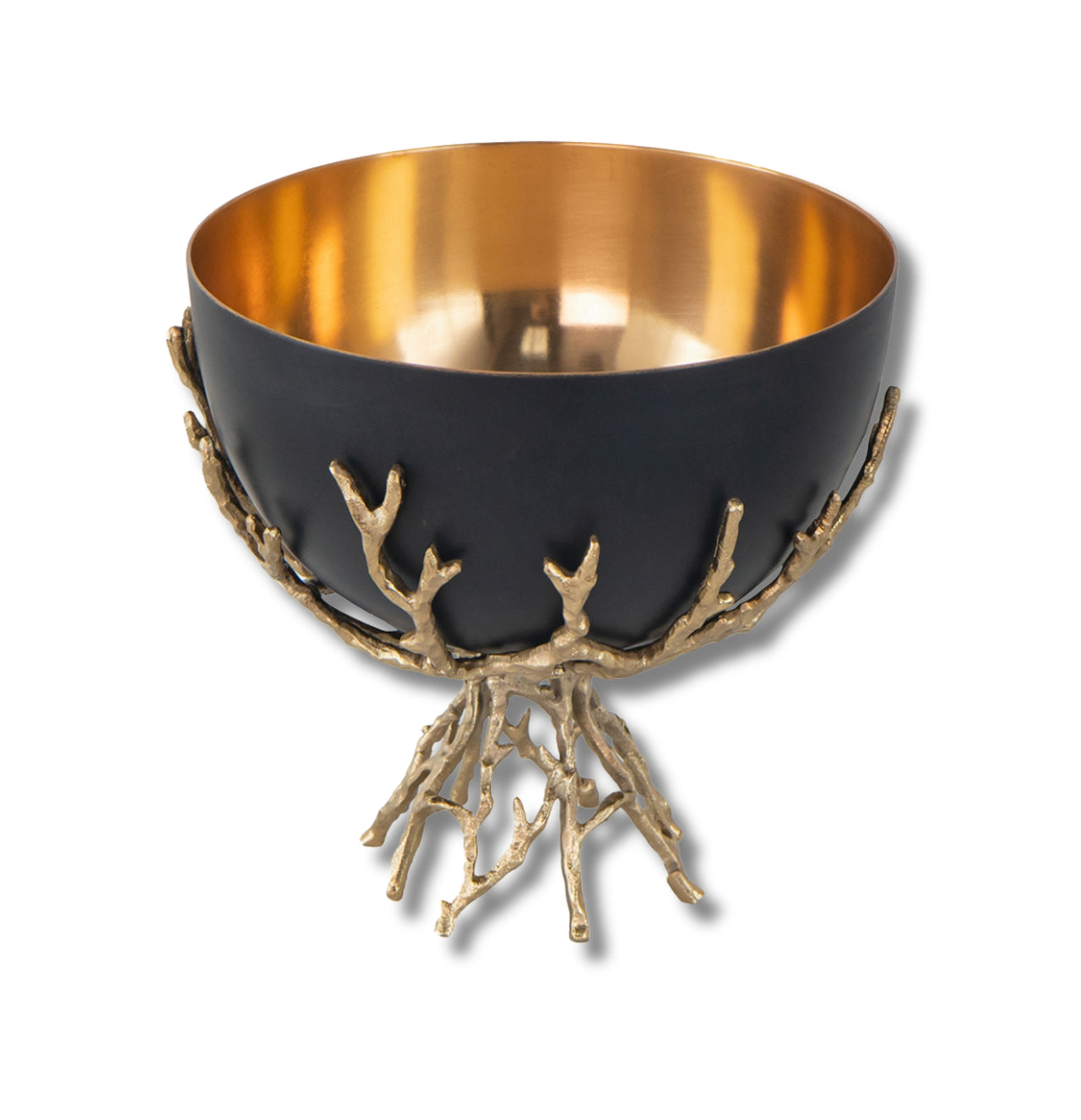 Athena Gold & Black Twig Bowl