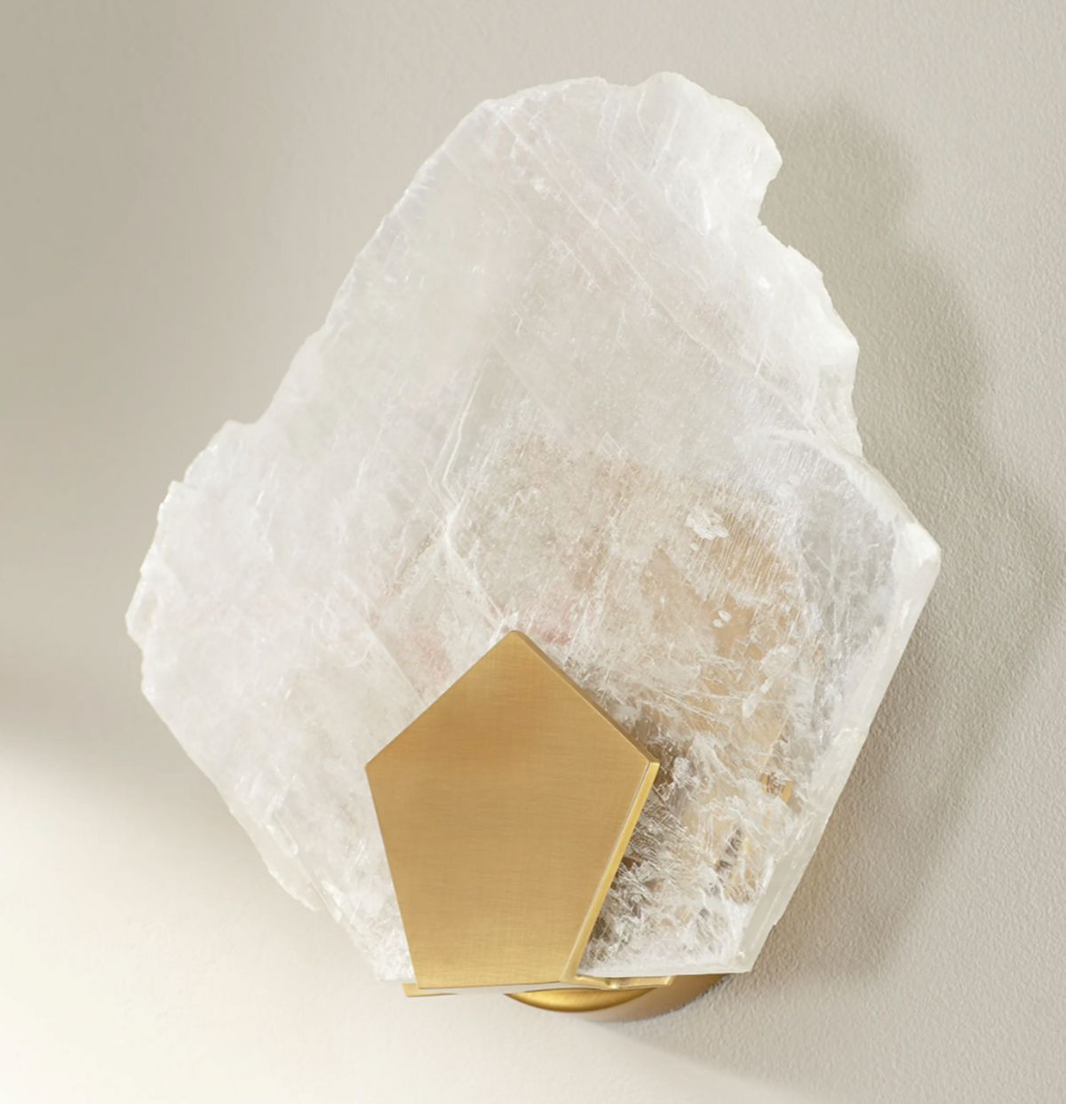 Halo Selenite Wall Sconce