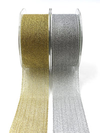 1.5 Inch Metallic Knit Net Ribbon