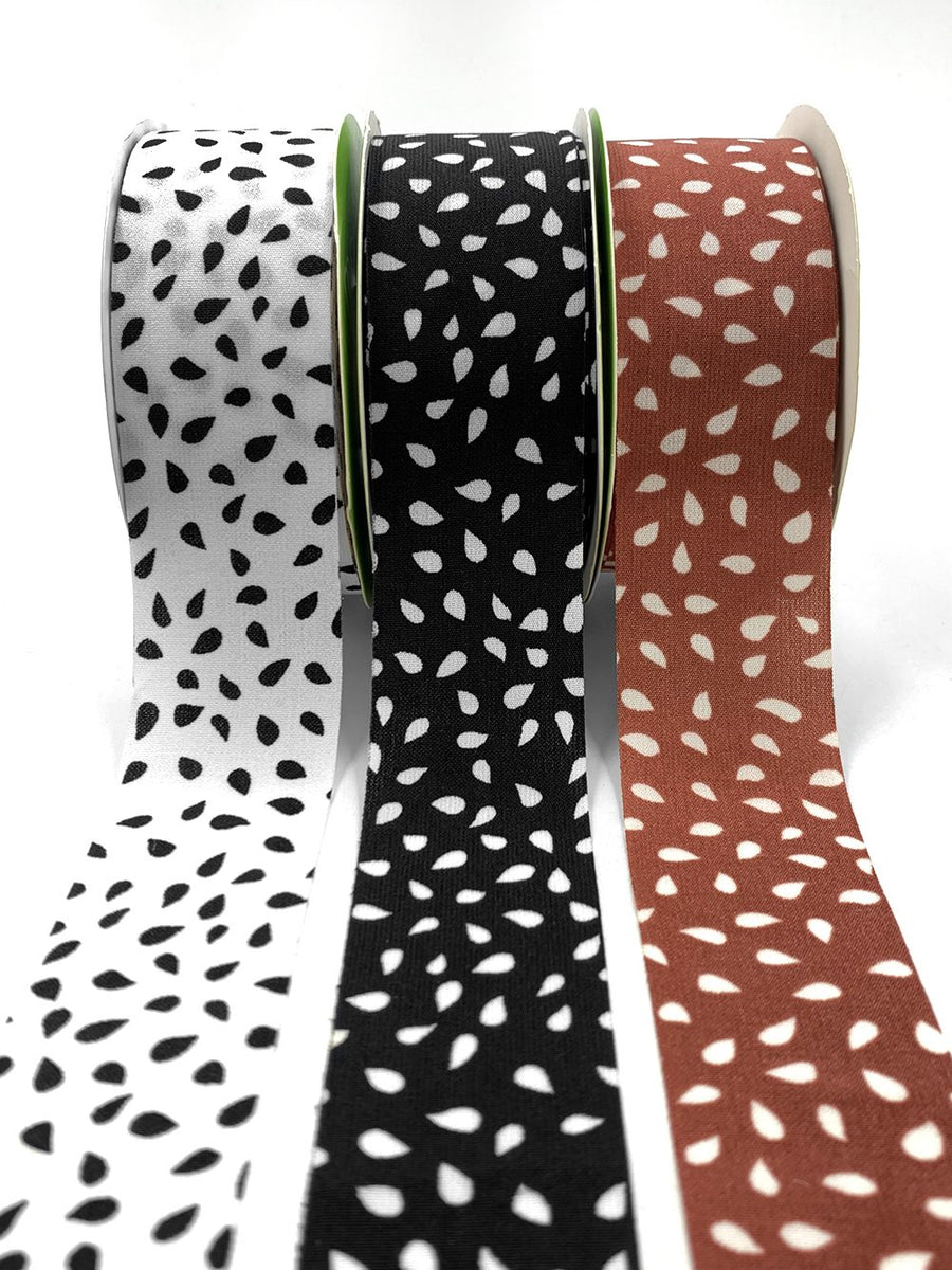 1.5″ x 25 Yard Abstract Seeds Print Ribbon