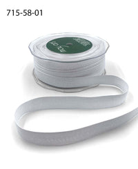 5/8 Inch Fuzzy Woven Ribbon – 715-58-01 White