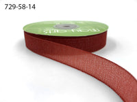 ~5/8 Inch Semi-Sheer Shimmer Woven Ribbon – 729-58-14 RED