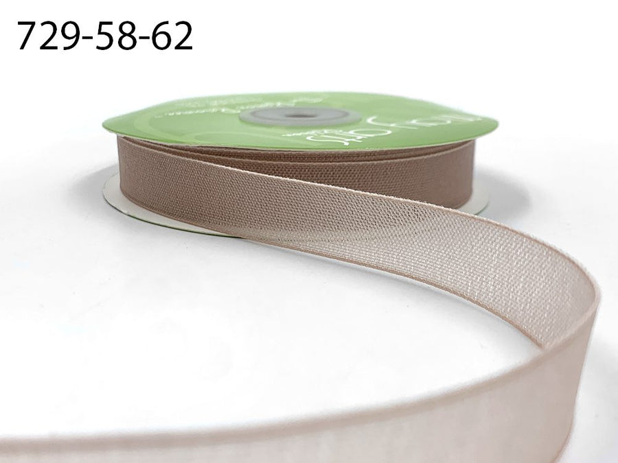 ~5/8 Inch Semi-Sheer Shimmer Woven Ribbon – 729-58-62 NUDE