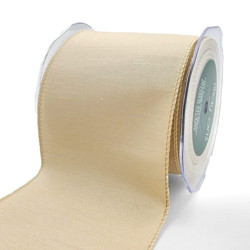 4 Inch Wired Faux Duck Cloth Raised Thread Ribbon – 731-4-09 Old Map