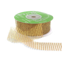 1 Inch Loose Weave Metallic Knit Net Ribbon – 737-1-36 COPPER