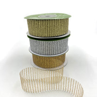 1 Inch Loose Weave Metallic Knit Net Ribbon
