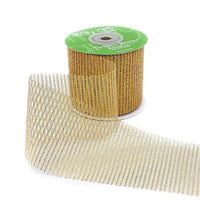 2.5 Inch Loose Weave Metallic Knit Net Ribbon – 737-25-36 COPPER