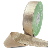 1 Inch Single Sided Sleek Ripple Tape Ribbon With Woven Edge – 739-1-30 TAUPEY GOLD