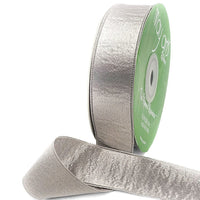 1 Inch Single Sided Sleek Ripple Tape Ribbon With Woven Edge – 739-1-31 SILVER