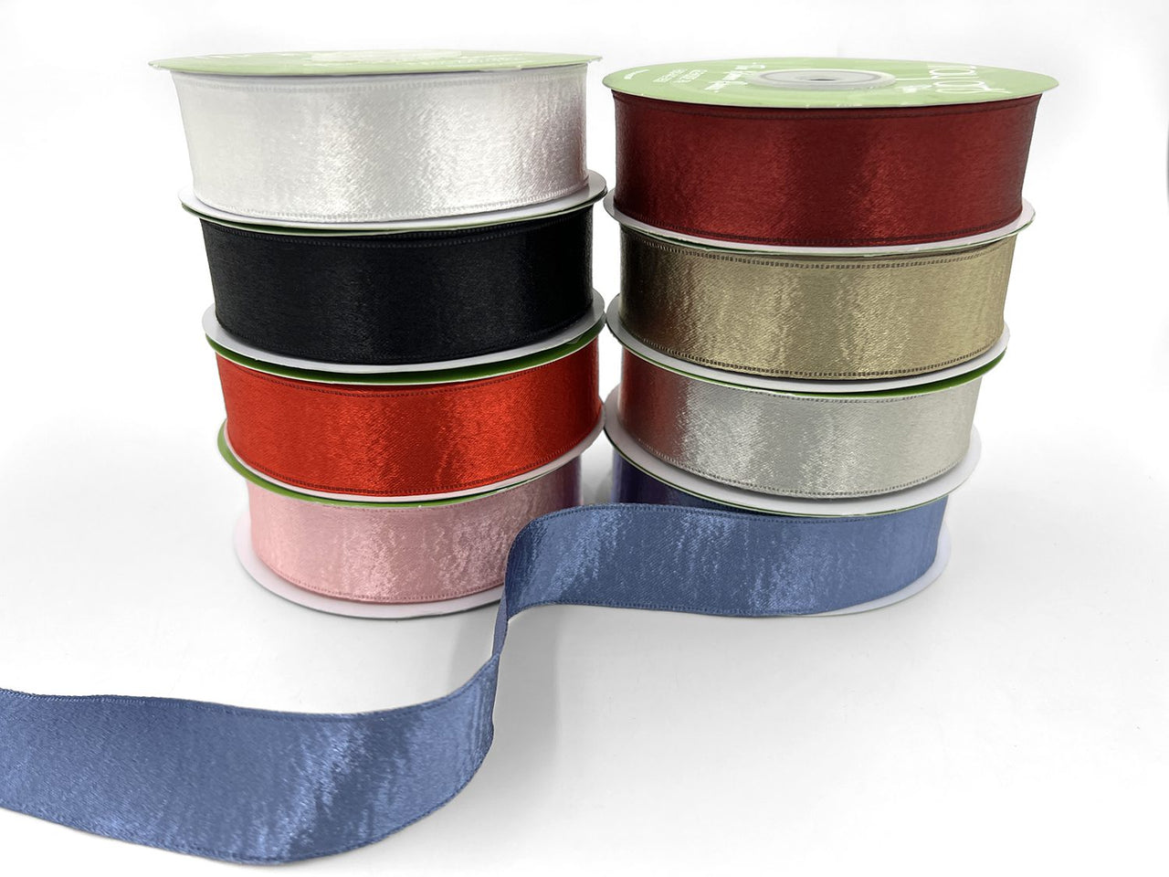1 Inch Single Sided Sleek Ripple Tape Ribbon With Woven Edge