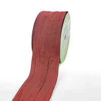 1.5 Inch Bespoke Crinkle Iridescent Ribbon – 740-15-25 BURGUNDY
